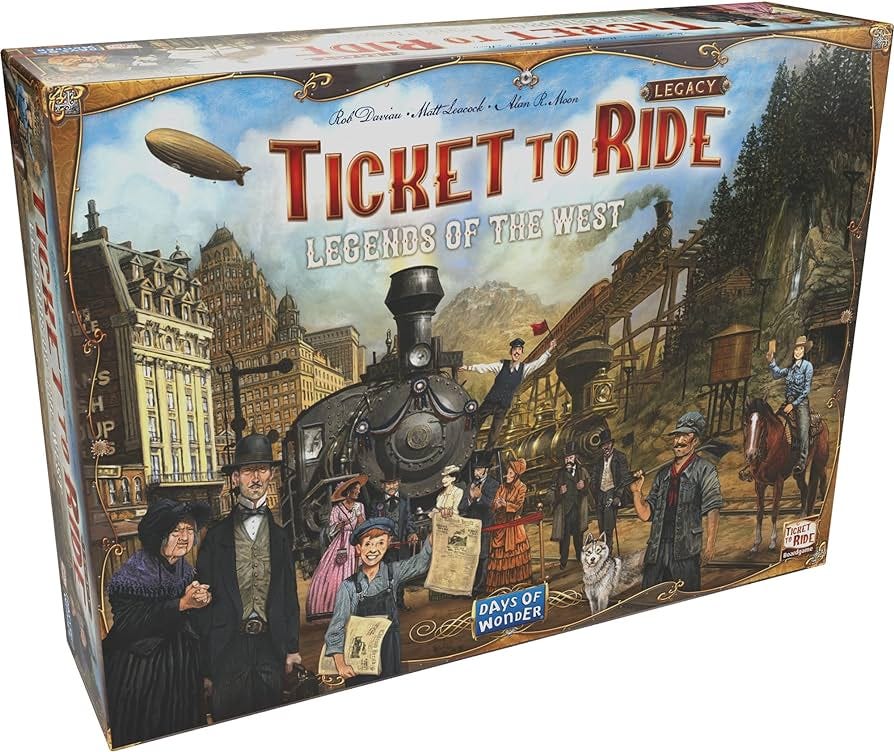 Days of Wonder | Ticket to Ride Legacy - Legends of the West | Board Game |  Ages 10+ | 2-5 Players | 20-90 Minutes Playing Time : Amazon.co.uk: Toys &  Games