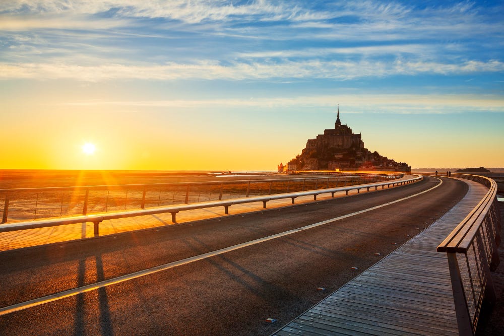 Mont Saint Michel in Normandy, France.
