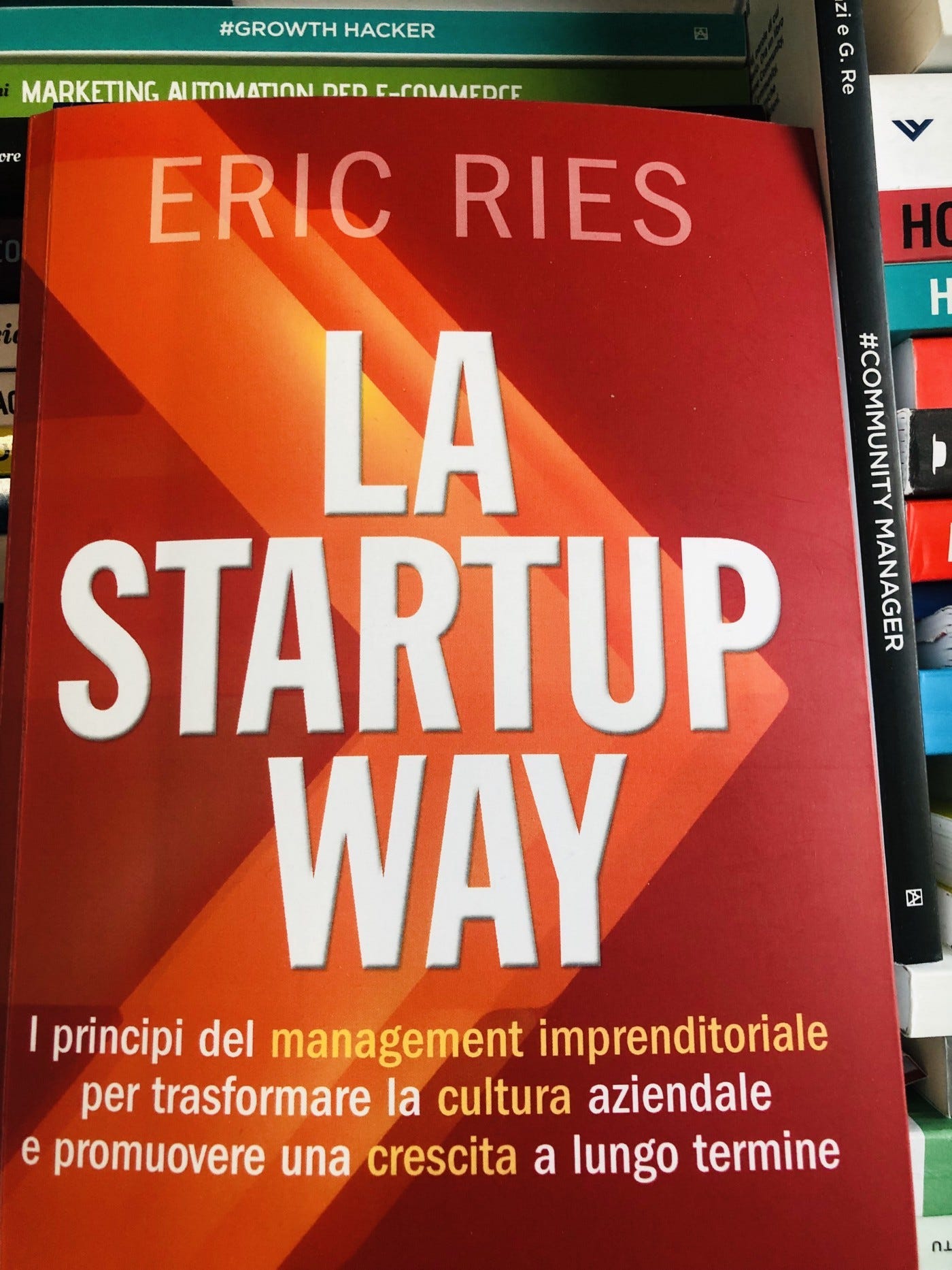 immagine di copertina del libro di Eric Ries — La startup Way