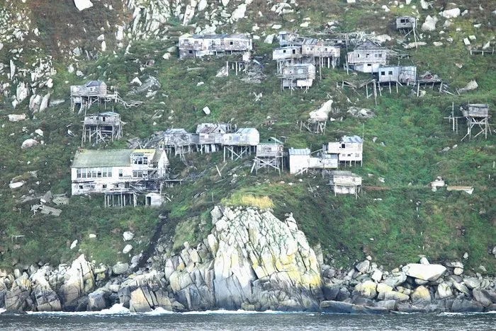 The village of Ukivok in Alaska, is now a ghost town.