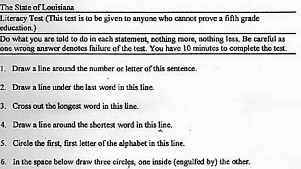 The Theory Of Misinformation Argues For Restoring Literacy Tests For Voting