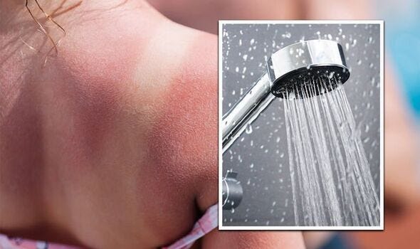 How to bath and shower with sunburn - expert warns to NEVER take a high ...