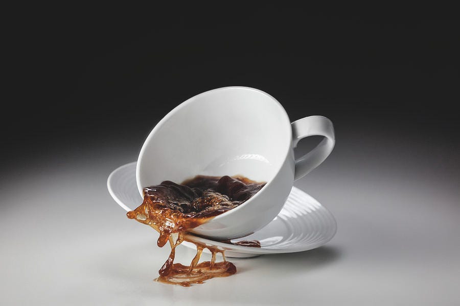 Spilled Coffee by Bjorn Holland