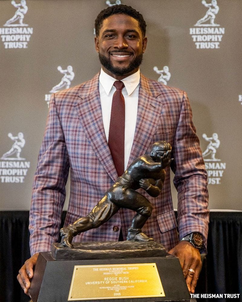 Front Office Sports on LinkedIn: Reggie Bush has been given back his 2005  Heisman Trophy. The college… | 54 comments