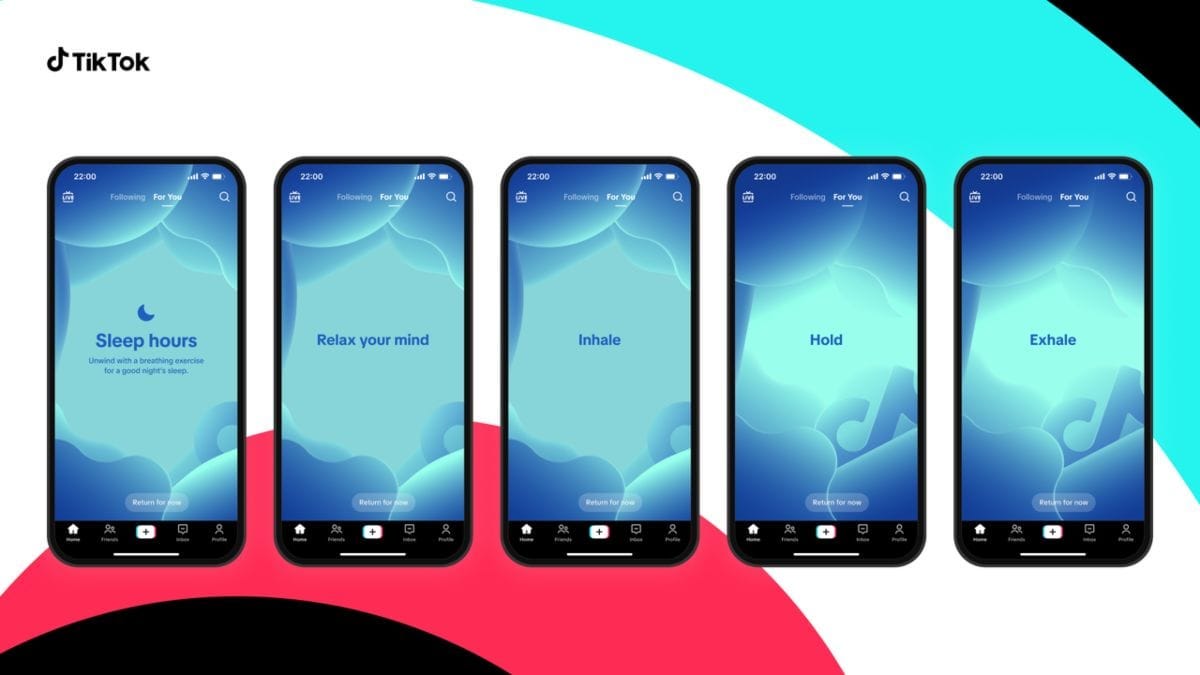 TikTok activará meditación guiada para adolescentes a las 10 p.m. - FOLOU