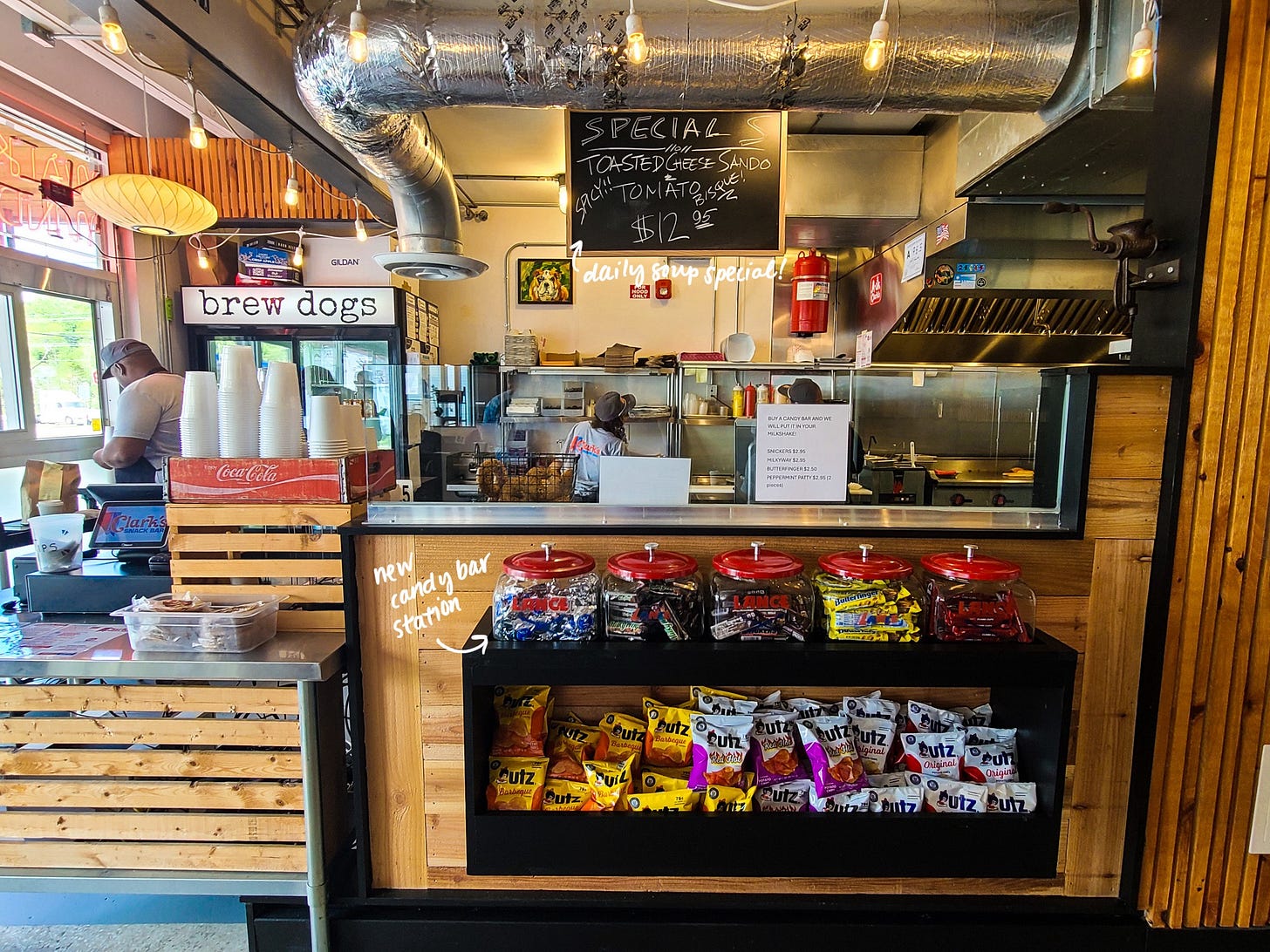 Clark's Snack Bar front register