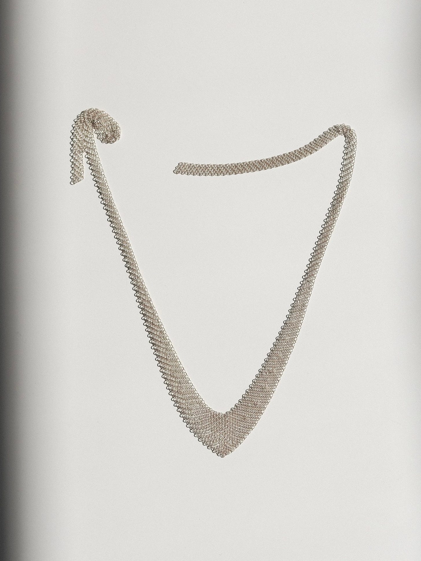 Elsa Peretti for Tiffany Sterling Silver Mesh Bib Necklace at Kayten Schmidt