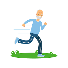 Old Man Running Happy Cliparts, Stock Vector and Royalty Free Old Man  Running Happy Illustrations