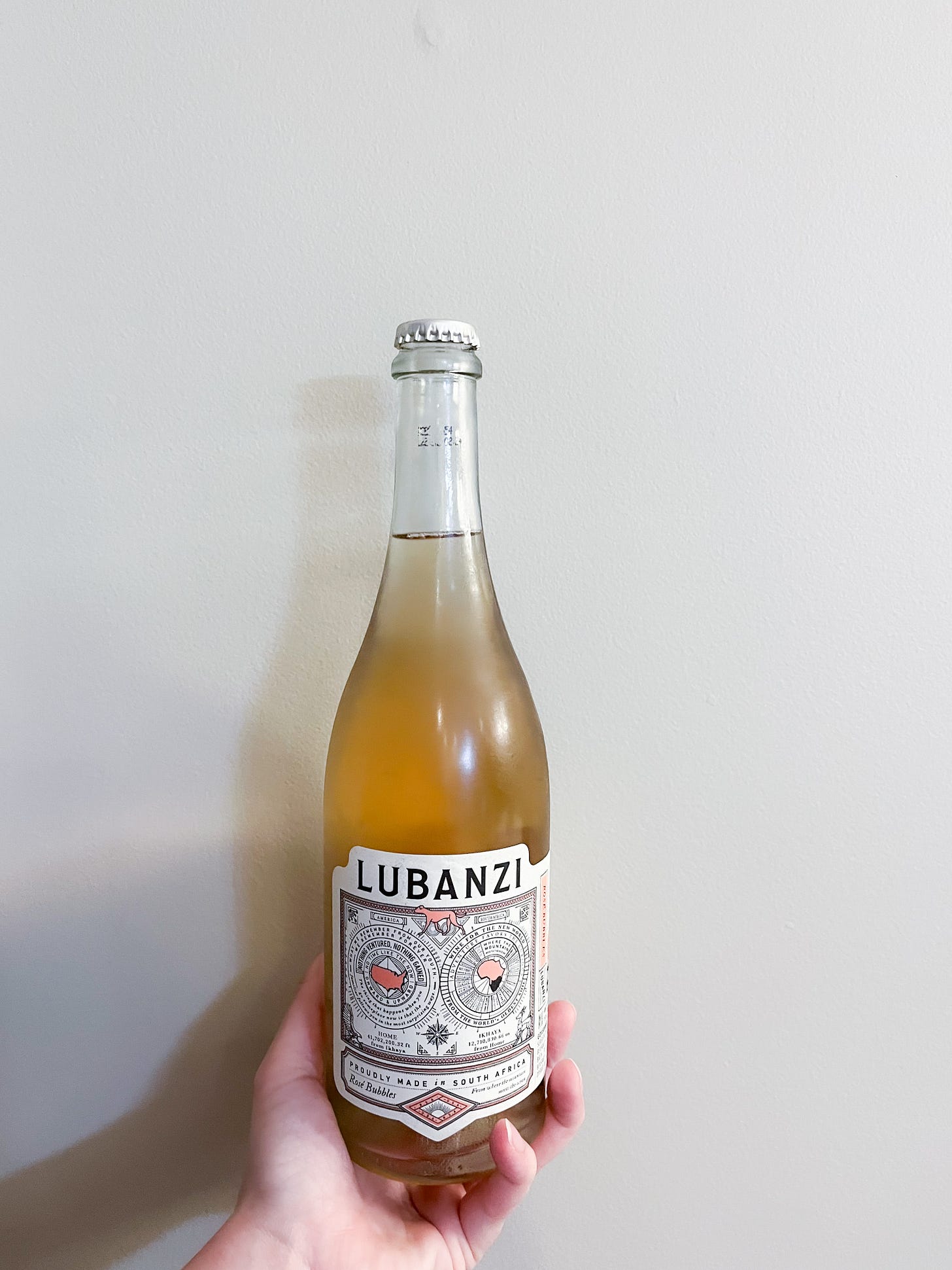 Natural wines to try pink bubbles by Lubanzi Wines article by food and travel writer Courtney Jill Bishop.
