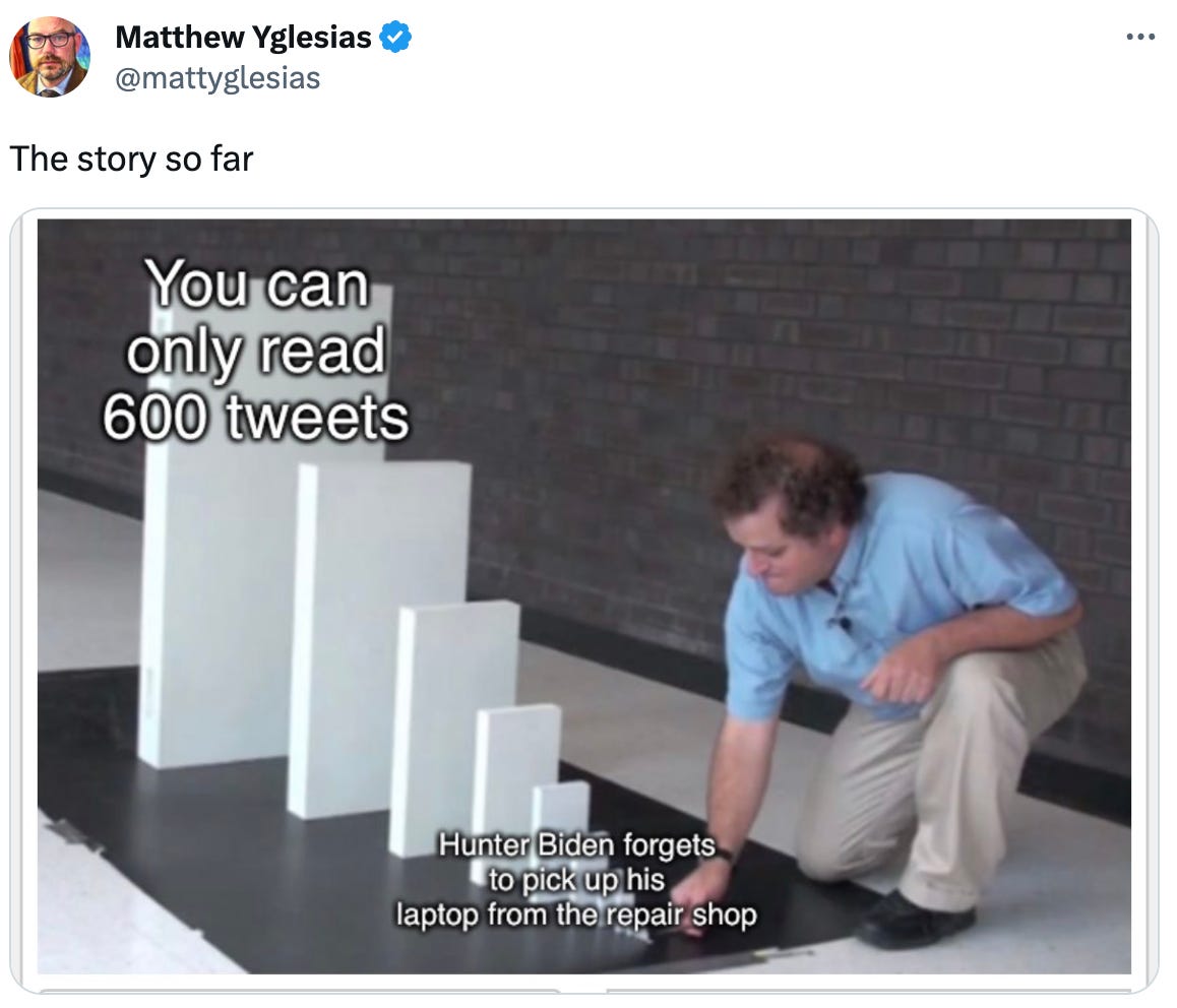  Matthew Yglesias @mattyglesias The story so far