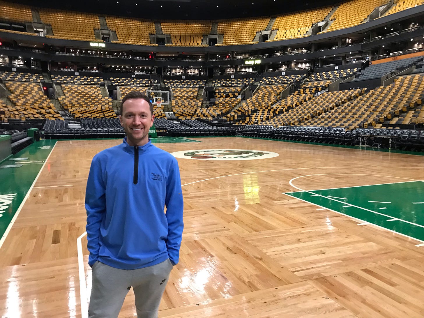 Scott Agness in Boston covering the Pacers playoffs.