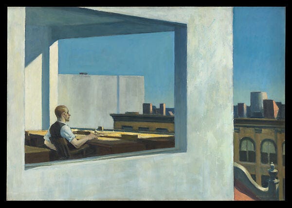 Edward Hopper | Office in a Small City | The Metropolitan Museum of Art