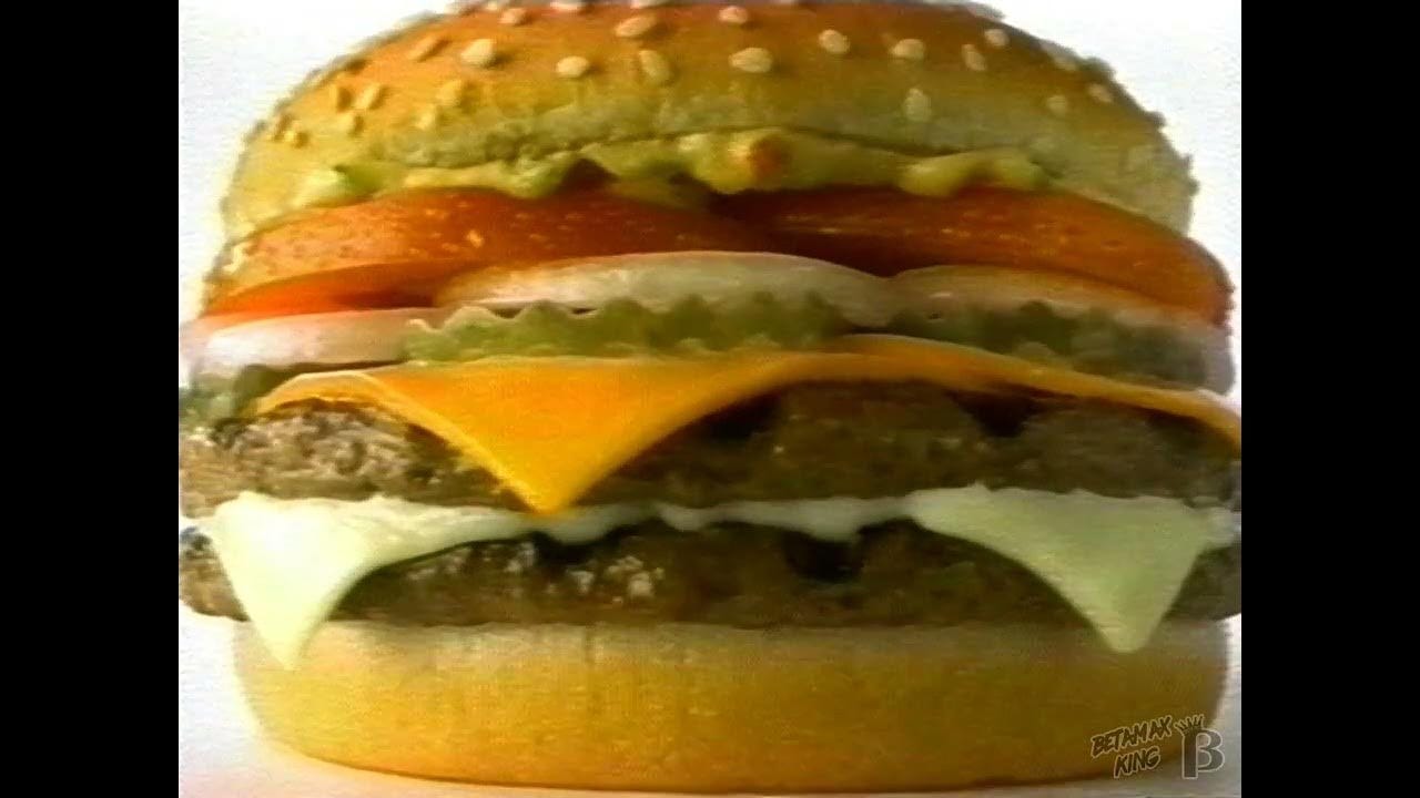 Burger King X-treme Double Cheeseburger Commercial 2000