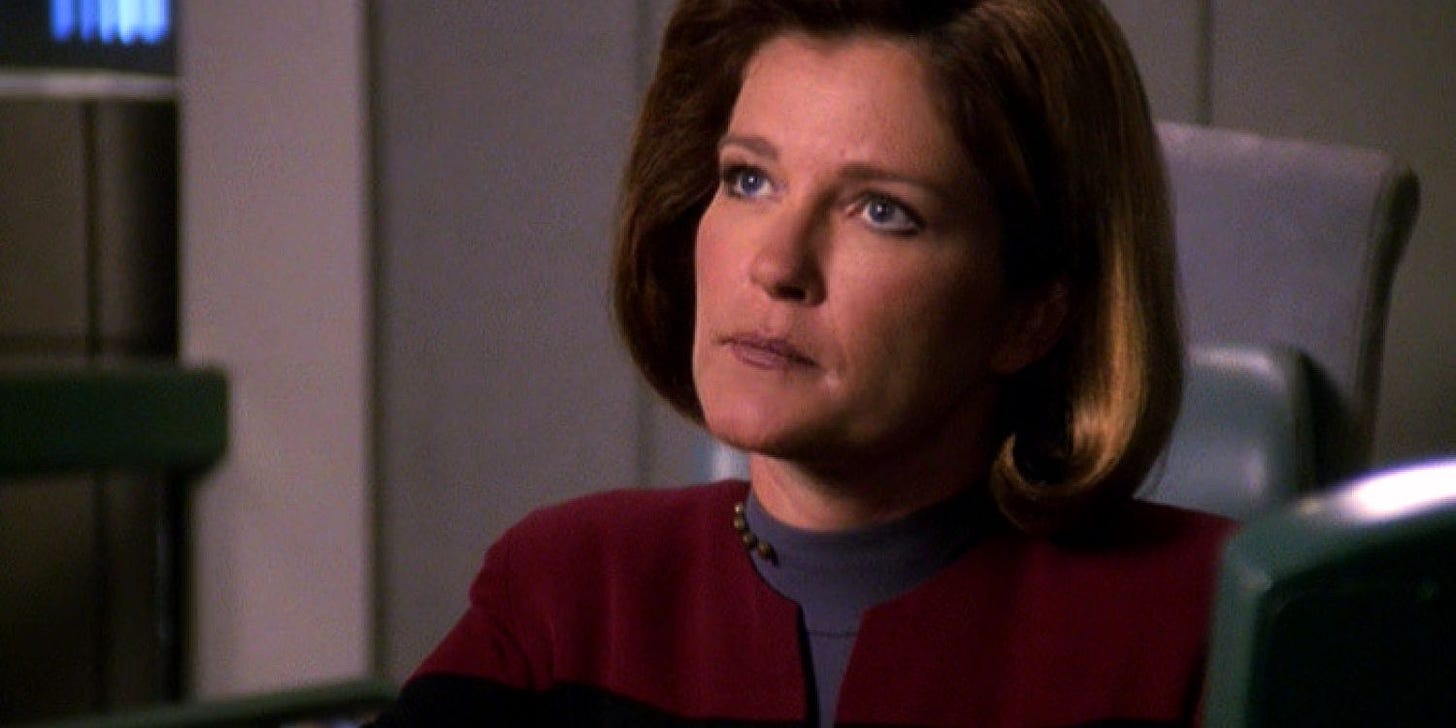 Star Trek's Kathryn Janeway Wasn't Happy as Voyager's Captain