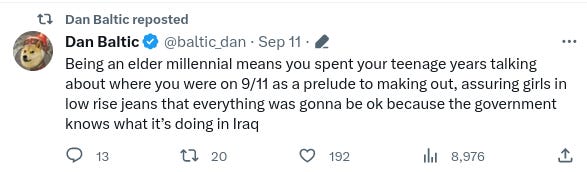 9/11 joke made my Dan Baltic on Twitter