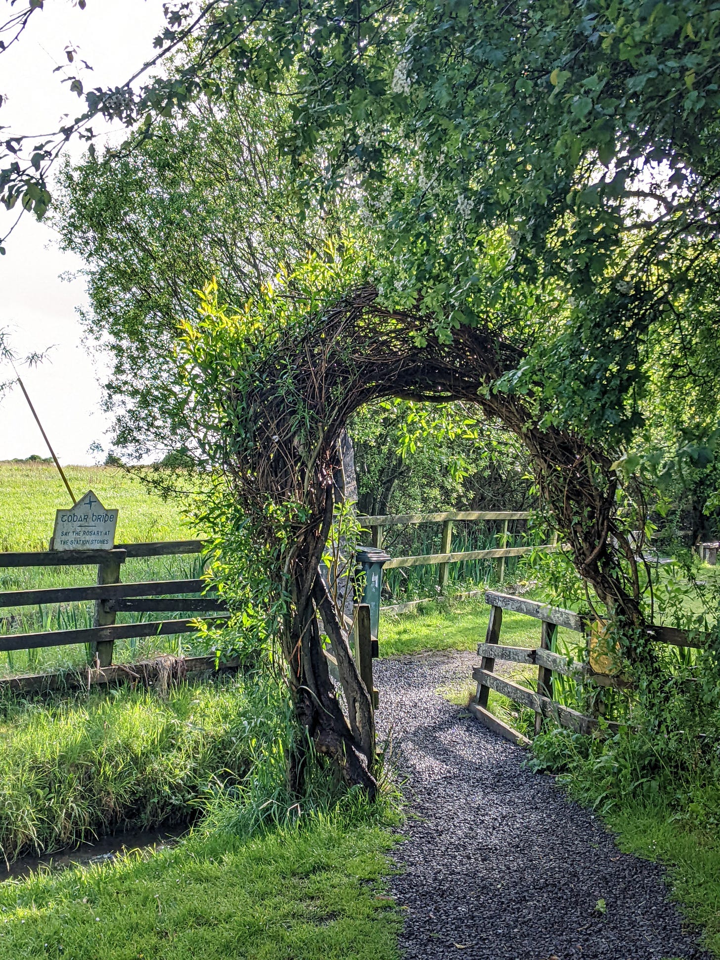The entrance to Brigid's Well near Kildare in Ireland: by Fiona Koefoed-Jespersen