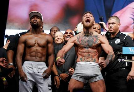 Conor McGregor getting plenty of @UFC respect for taking on Floyd Mayweather #MMANews