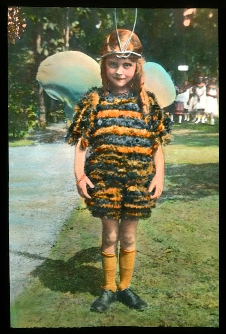 10 Child:ren in wildflower costumes, Chicago, ca. 1920, The Field Museum Library