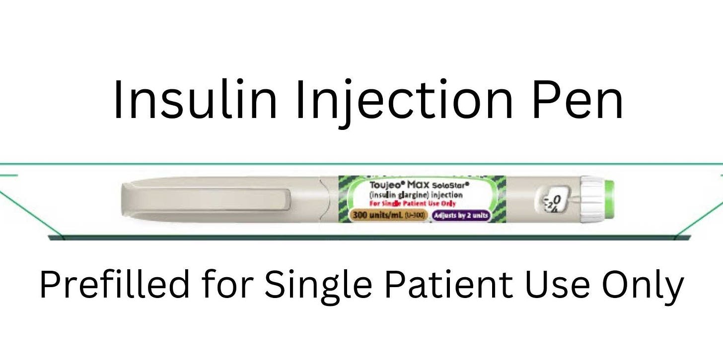 insulin injection pen toujeo solostar 