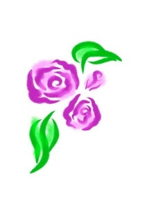 Pink rose vector art