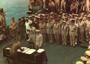 Japanese Surrender, USS Missouri - September 2, 1945
