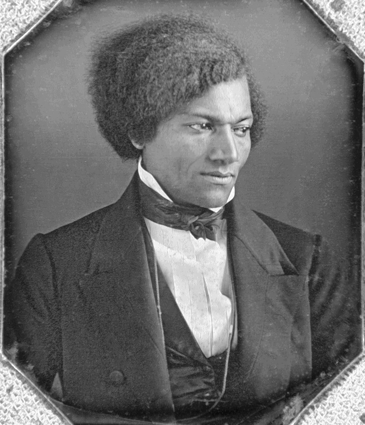 Headshot of Douglass, circa 1840s.