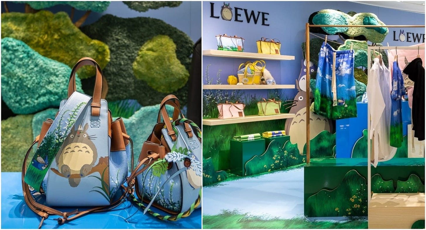 Mon voisin Totoro" x Loewe : un pop-up store Studio Ghibli s'installe au  Bon Marché ! - Paris Secret