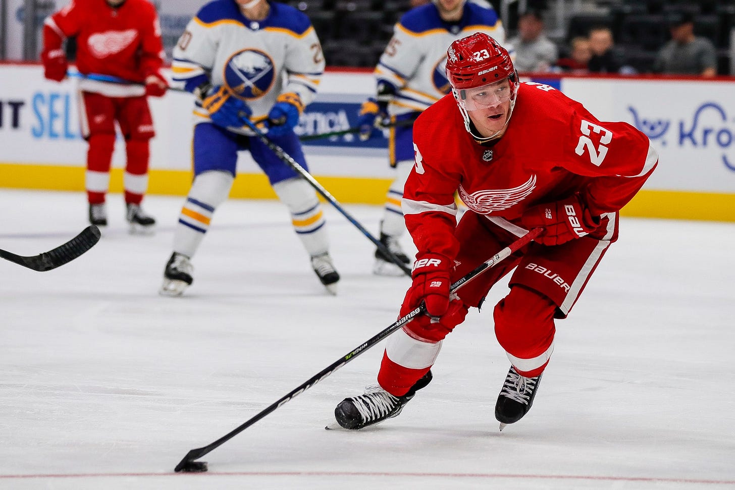 Lucas Raymond determined to keep impressing Detroit Red Wings