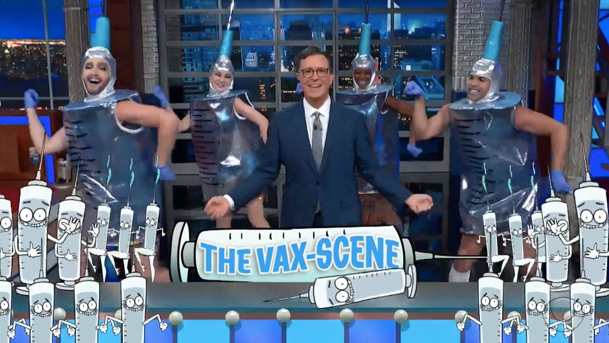 Watch The Late Show with Stephen Colbert: The Vax-Scene - The Box Set - Full show on CBS