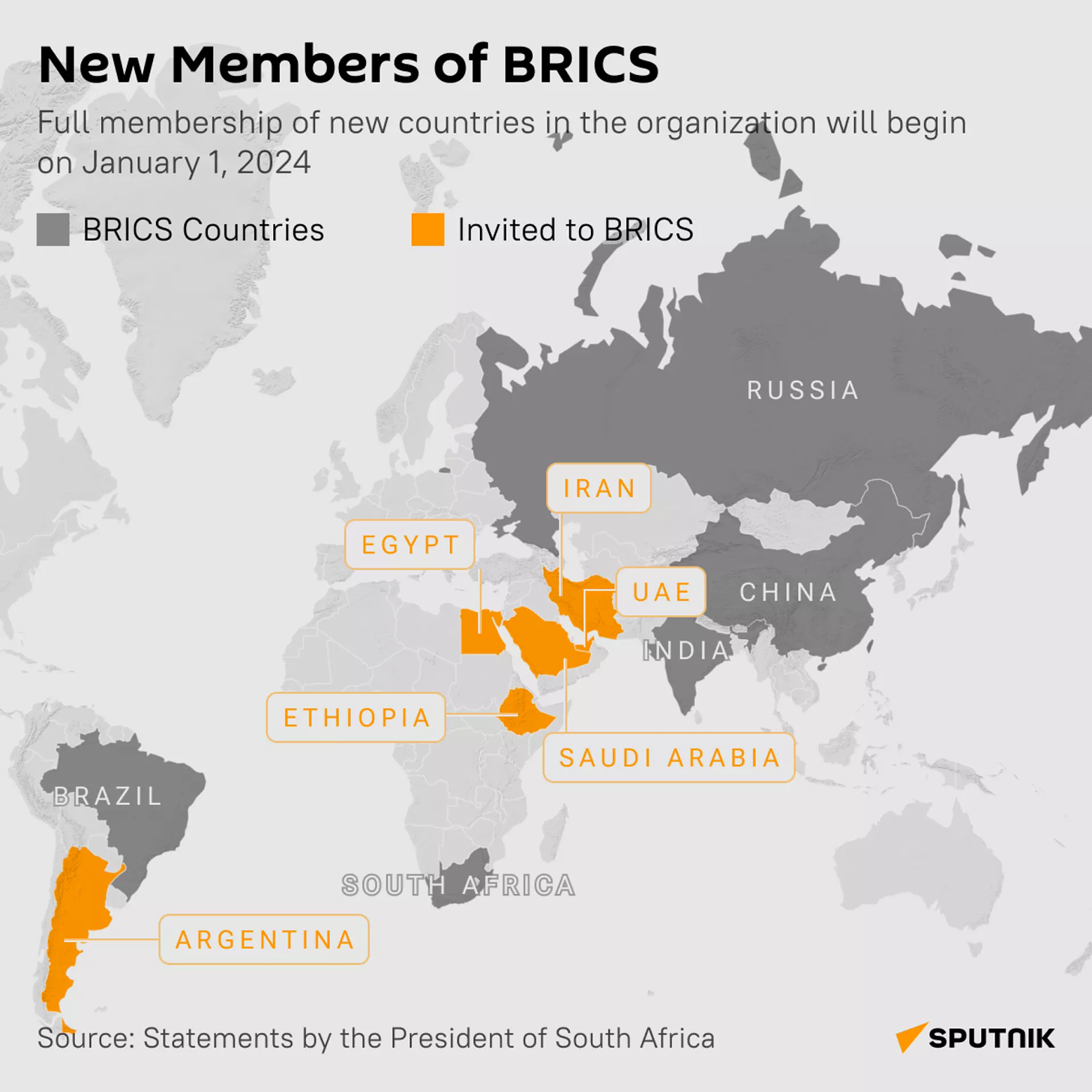 Νέα μέλη BRICS - Sputnik Ινδία, 1920, 04.01.2024