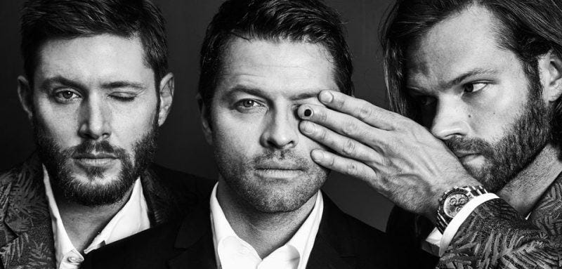 landing that jensen ackles jared padalecki misha collins interview for movie tv tech geeks