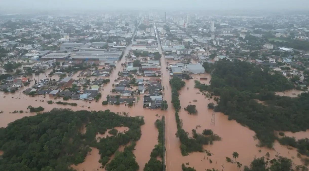 Chuvas provocam inundações no Rio Grande do Sul