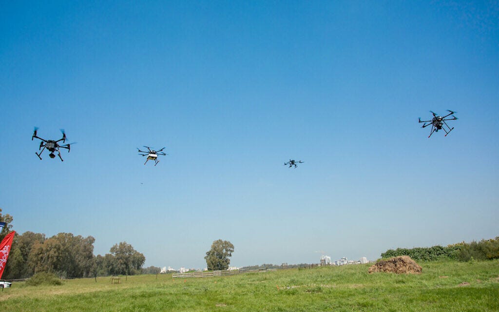 Israel launches 2-year pilot, preparing the sky for network of delivery  drones | The Times of Israel