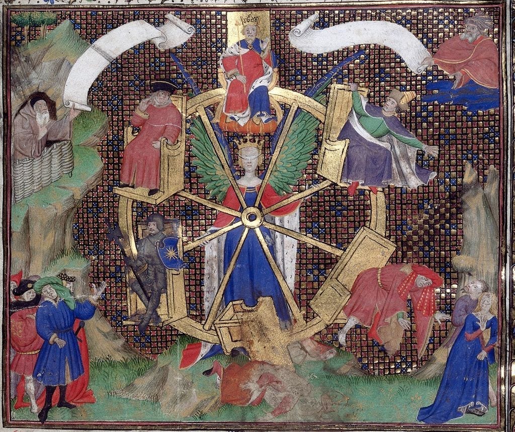 The Changing Role of Fortuna and her Wheel in the Middle Ages | by Nicol  Valentin | Lessons from History | Medium