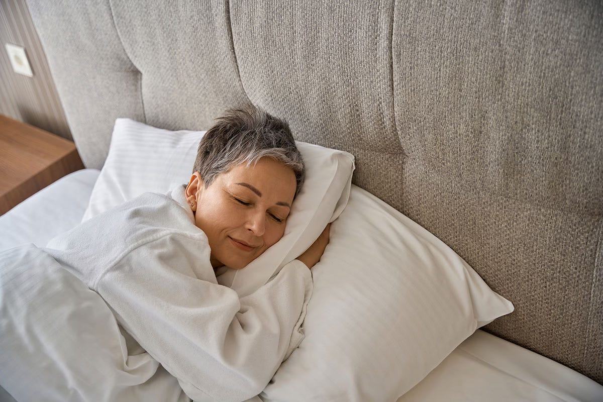 perimenopausal woman sleeping