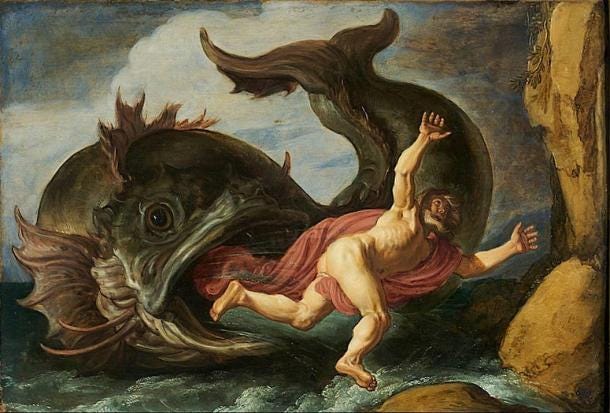 Jonás y la ballena (dominio público)