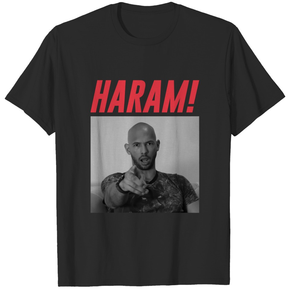 Andrew Tate HARAM T-Shirts sold by ArmedWithLoveStudio | SKU 41810300 | 50%  OFF Printerval