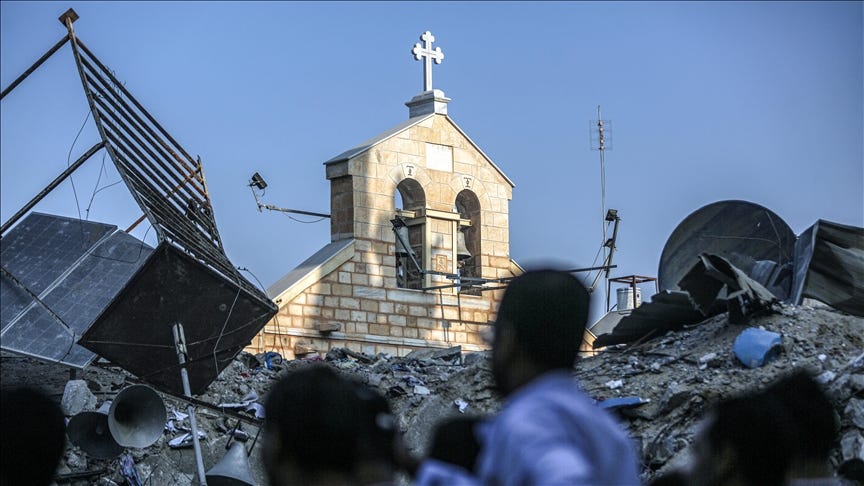 Global Christian body slams Israeli air attack on Greek Orthodox church in Gaza