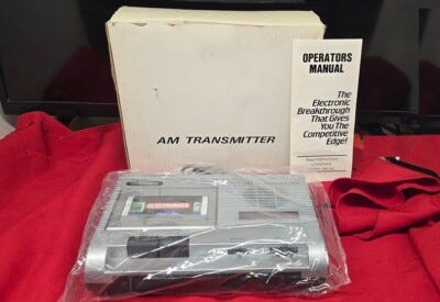 🔴 Vintage AM Radio Transmitter Radio Cassette Player Transmit Audio to AM  Radio | eBay