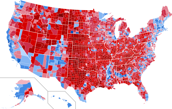 File:2020 United States presidential election results map by county.svg