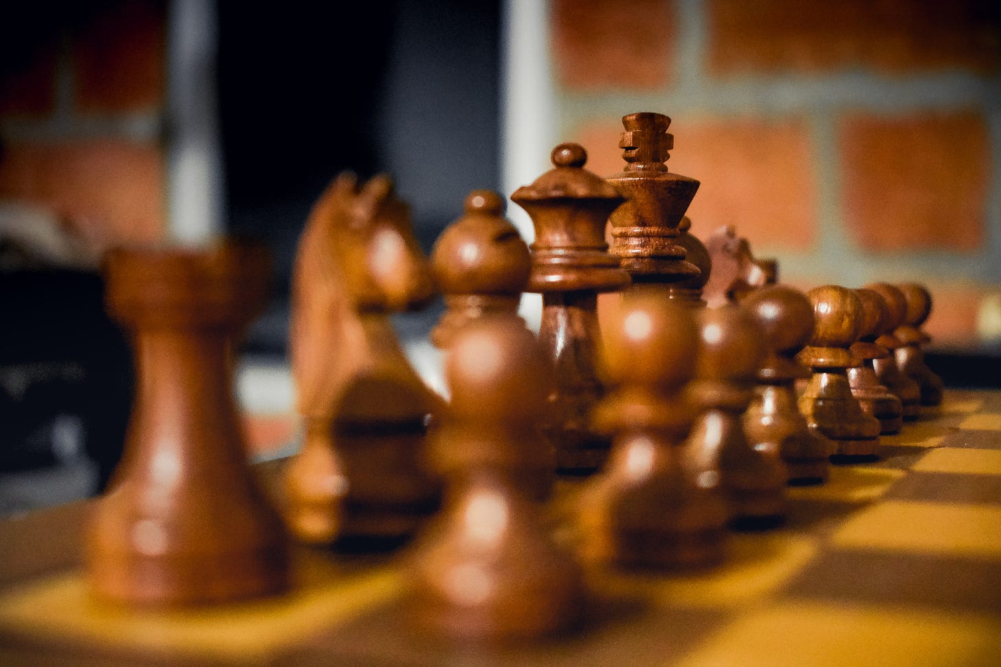 Brown Wooden Chess Piece Set · Free Stock Photo