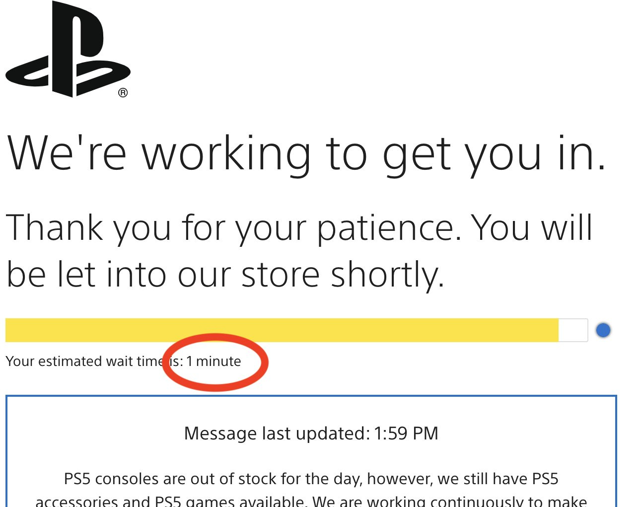 PlayStation Direct queue for the PS5 Pro 30th Anniversary console