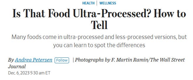 Is That Food Ultra-Processed? How to Tell - WSJ