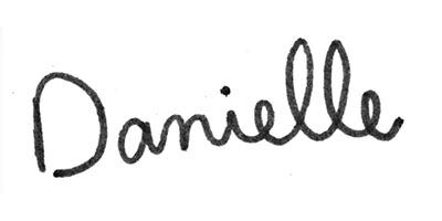 Danielle handwritten signature