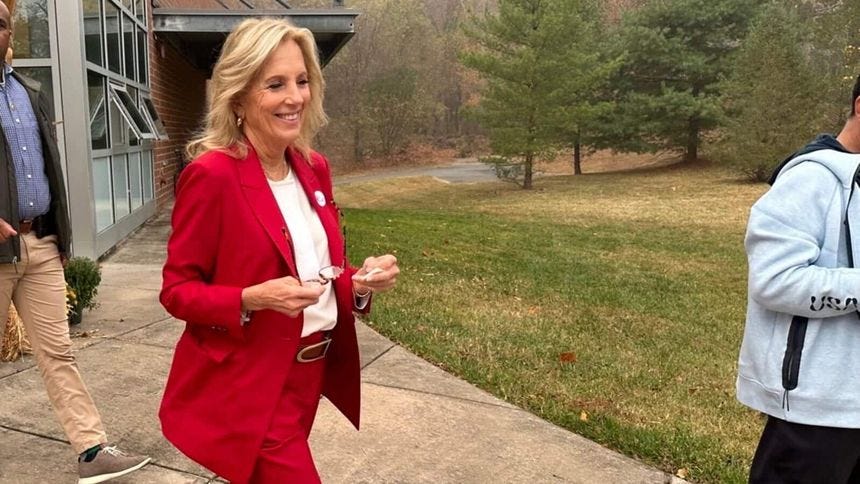 Jill Biden's Election Day outfit goes viral—there's a Trump connection