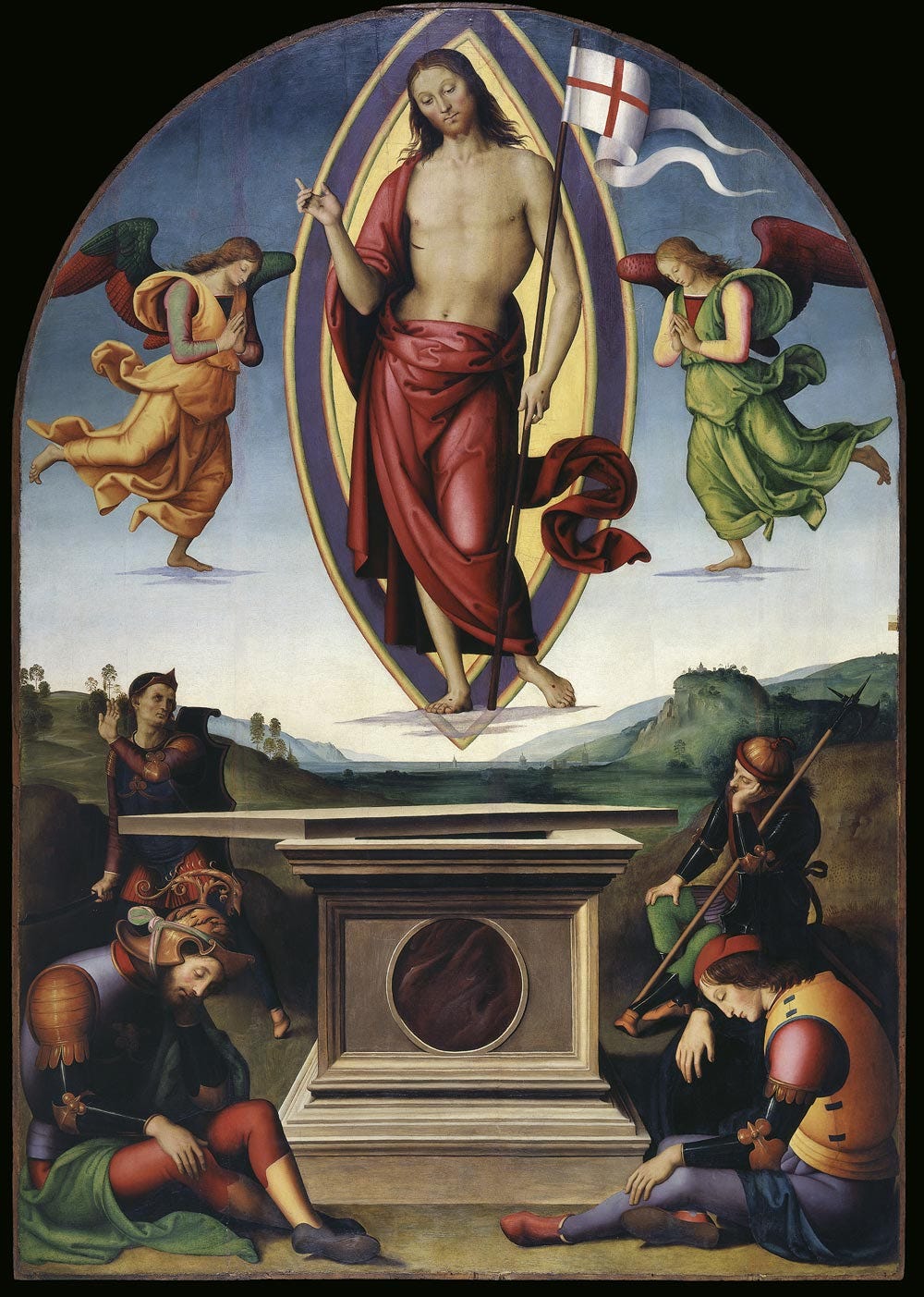 Perugino, Resurrection (1499; oil on panel, 233 x 165 cm; Vatican City, Apostolic Palace)