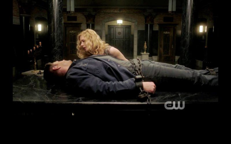 supernatural thing chained woman holds down dean winchester