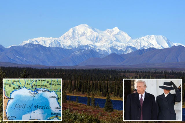 Trump to rename Gulf of Mexico, Mount Denali as part of first-day executive  orders