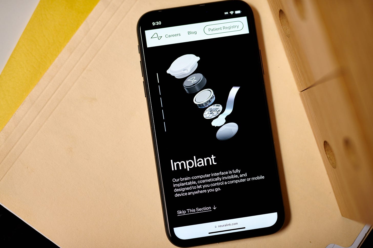 The Neuralink website.&nbsp;