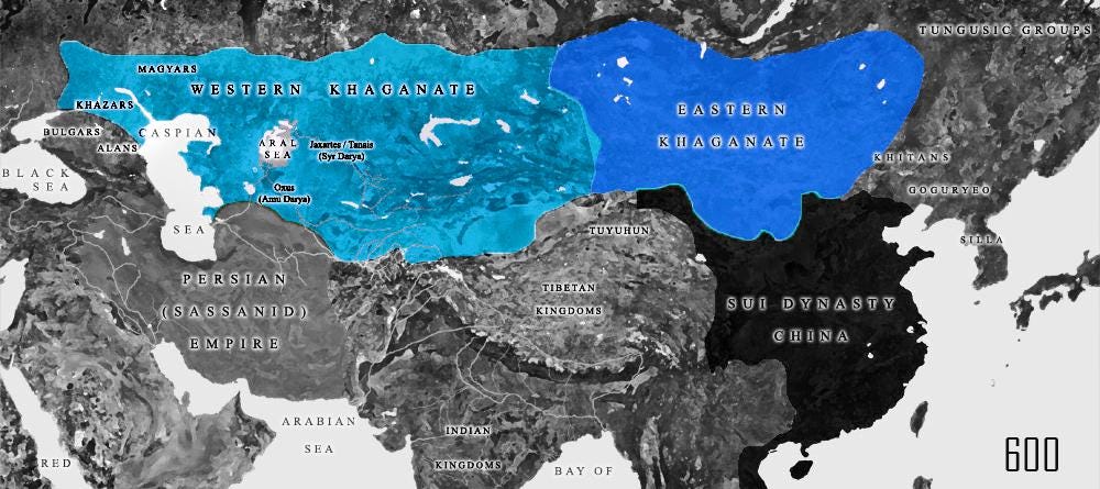 Turkic / Gokturk Khaganate (East-West) : r/Tiele
